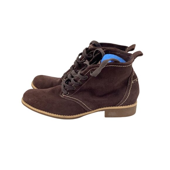 Timberland Womens Brown Suede Ankle Boots Size 7.5 - Picture 4 of 7